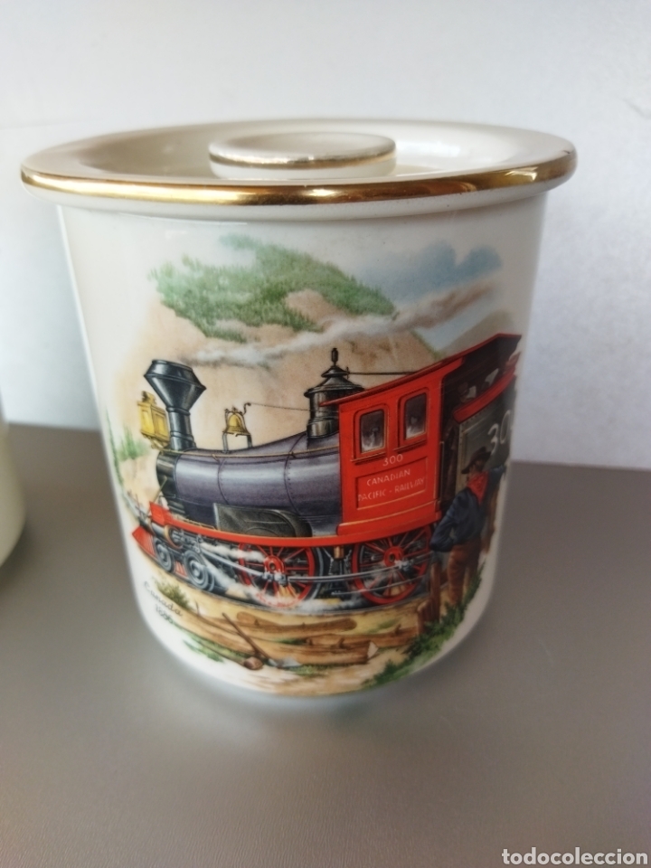 Antig&uuml;edades: 2 botes con tapas SAN CLAUDIO - Foto 4