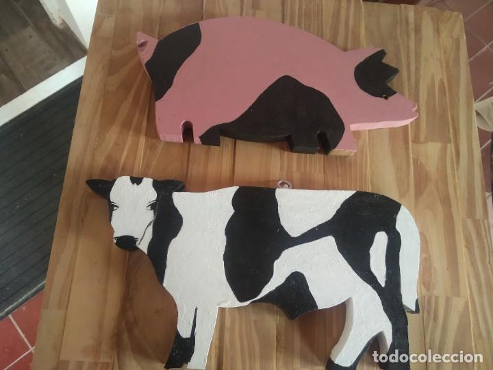 Antig&uuml;edades: 2 Salva manteles madera - Foto 4