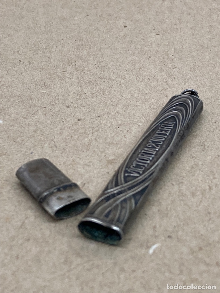 Antig&uuml;edades: Funda de agujas antigua - Foto 2
