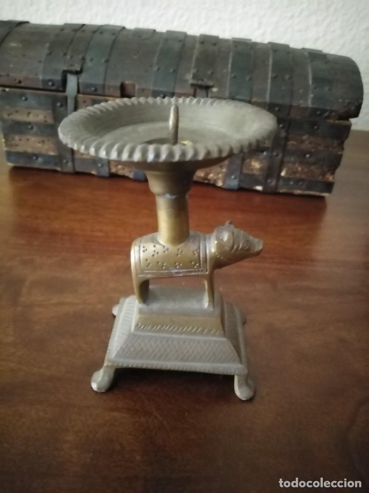 Antig&uuml;edades: Candelabro Velero India. - Foto 1