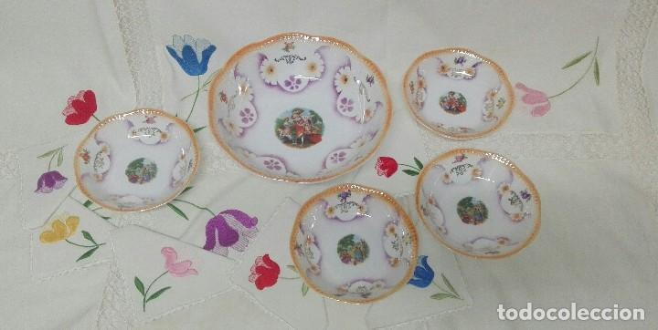 precioso conjunto de cuentos de postre en porce - Buy Other antique  porcelain, ceramics and pottery objects on todocoleccion