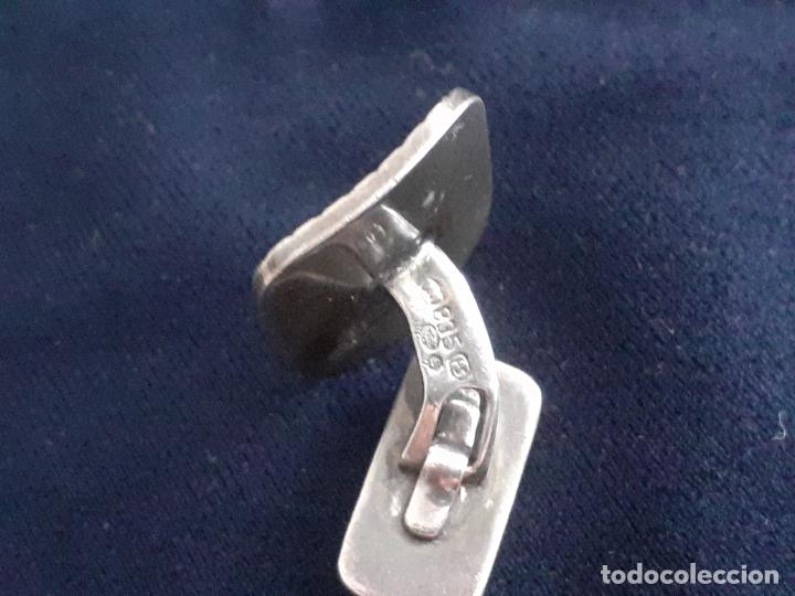Antig&uuml;edades: Gemelos de plata ley 925 - Foto 4