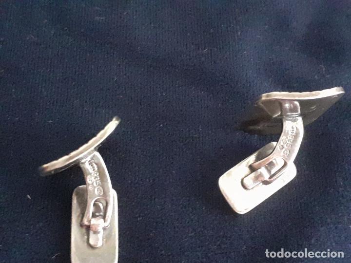 Antig&uuml;edades: Gemelos de plata ley 925 - Foto 5