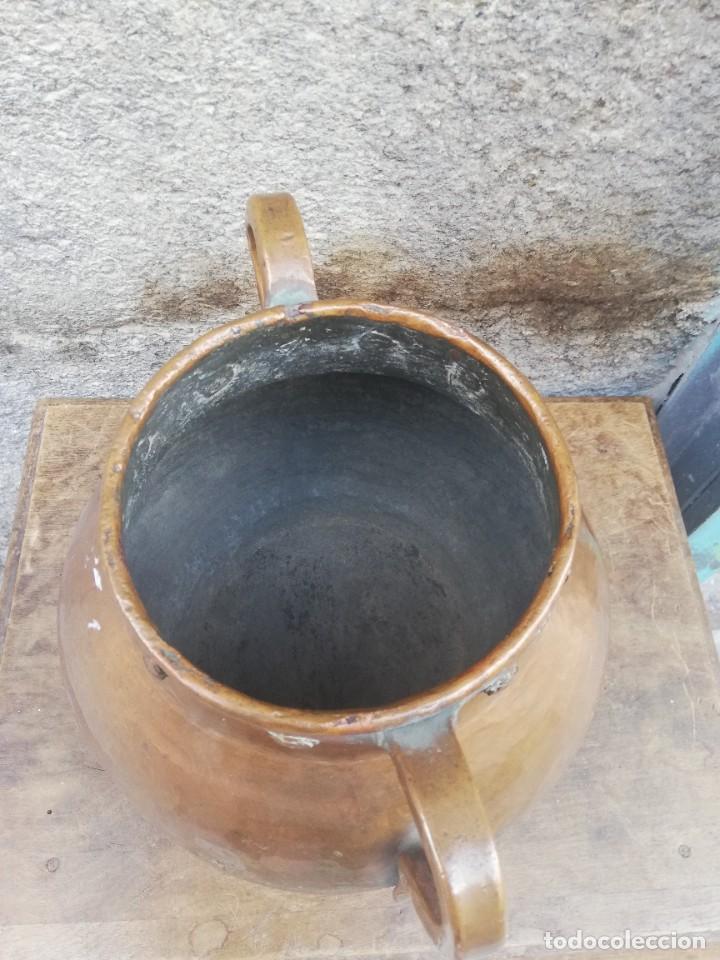 Antig&uuml;edades: RECIPIENTE DE COBRE CON DOS ASAS S. XVIII - Foto 4