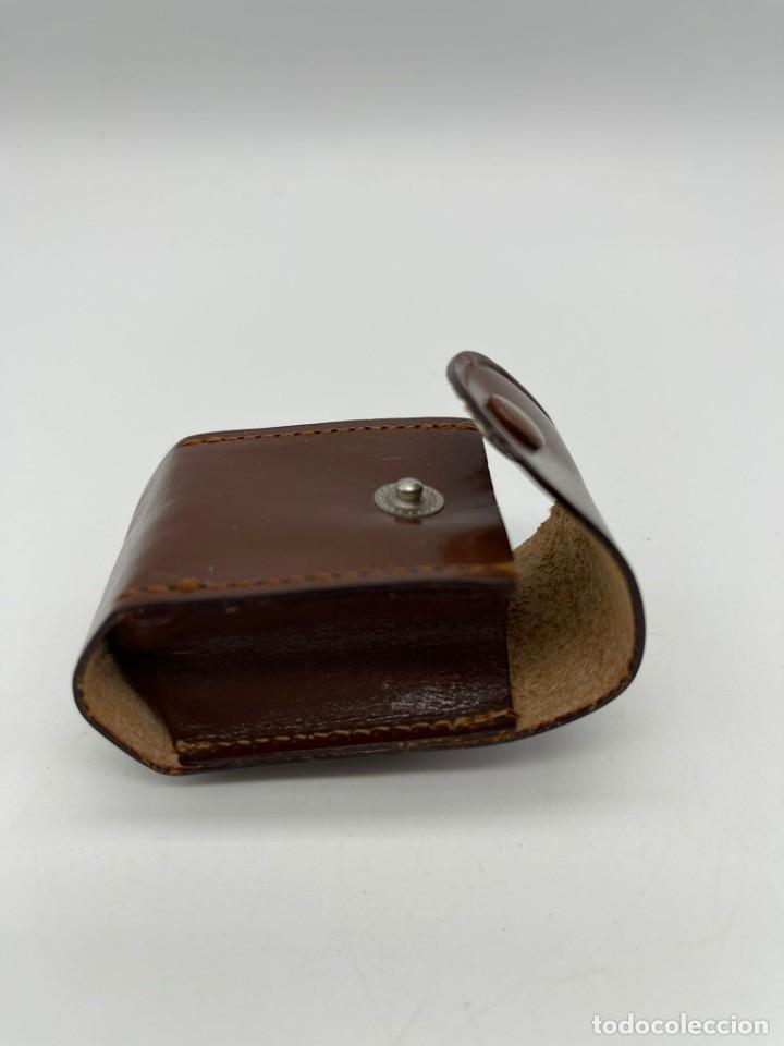 Antig&uuml;edades: PEQUE&Ntilde;A FUNDA DE CUERO MARRON - Foto 2