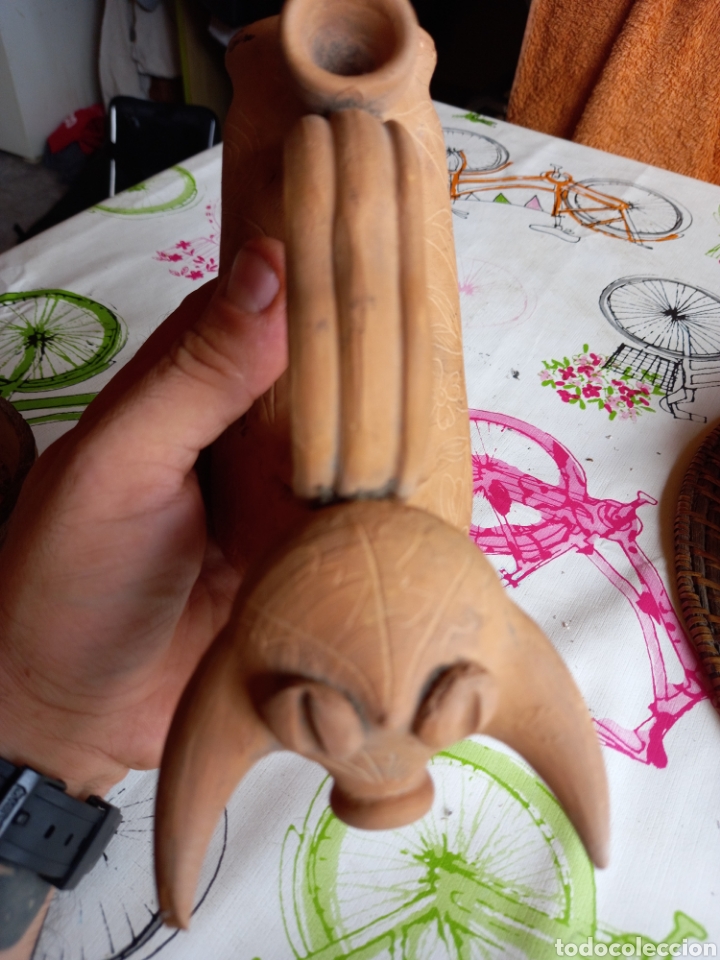 Antig&uuml;edades: BOTIJO TORO. CUENCA. FIRMADO EN LA BASE ,M.HERNANSANZ? - Foto 6