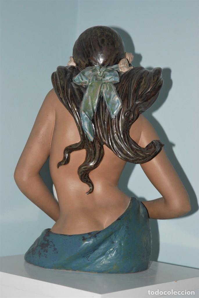 Antig&uuml;edades: LLADRO. Figura mujer Contemplaci&oacute;n. Gres - Foto 2