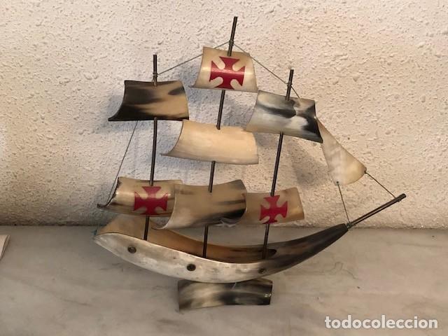 Antig&uuml;edades: BARCO ECHO DE ASTA DE TORO - Foto 2