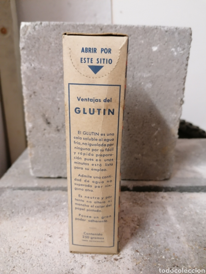 Antig&uuml;edades: Glutin antiguo bote para empapelar - Foto 2