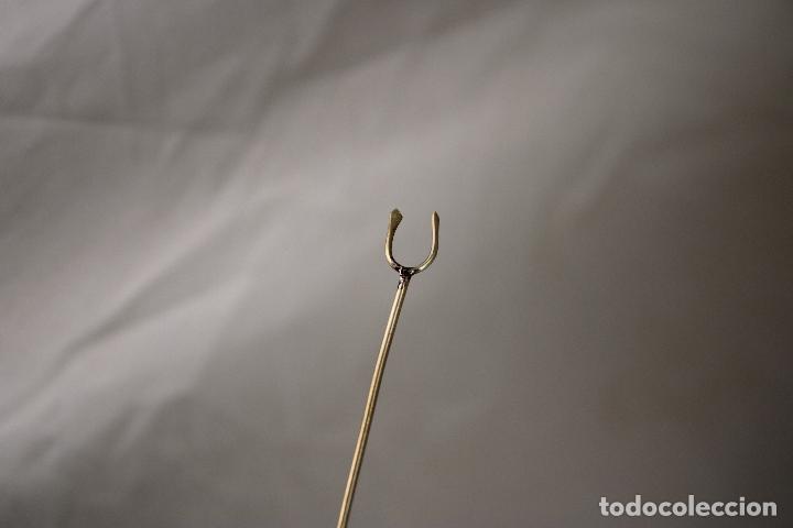 Antig&uuml;edades: set 7 pinchos en plata de ley con nacar - Foto 6