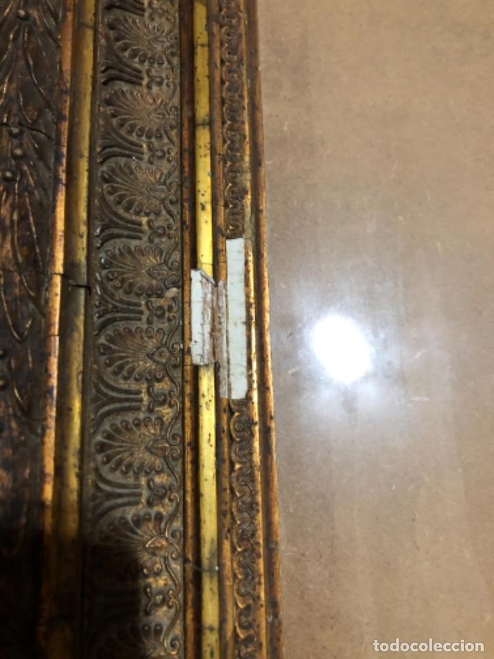Antig&uuml;edades: Antiguo marco de madera con cristal - Foto 3