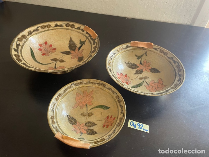 Antig&uuml;edades: Juego de lat&oacute;n antiguo - Foto 1