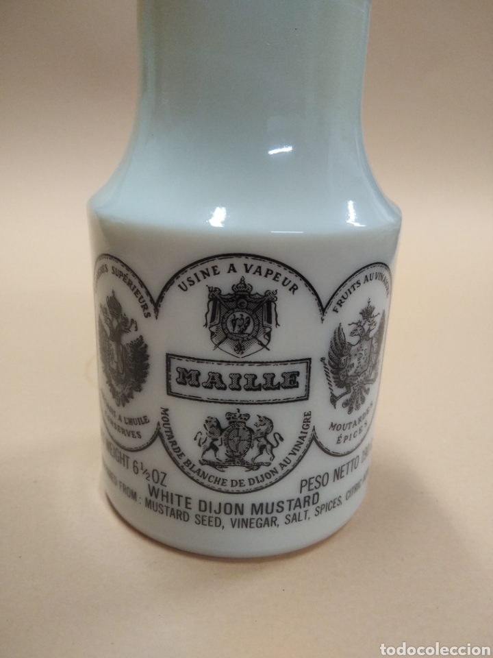 Antig&uuml;edades: Antiguo bote mostaza Maille franc&eacute;s - Foto 2