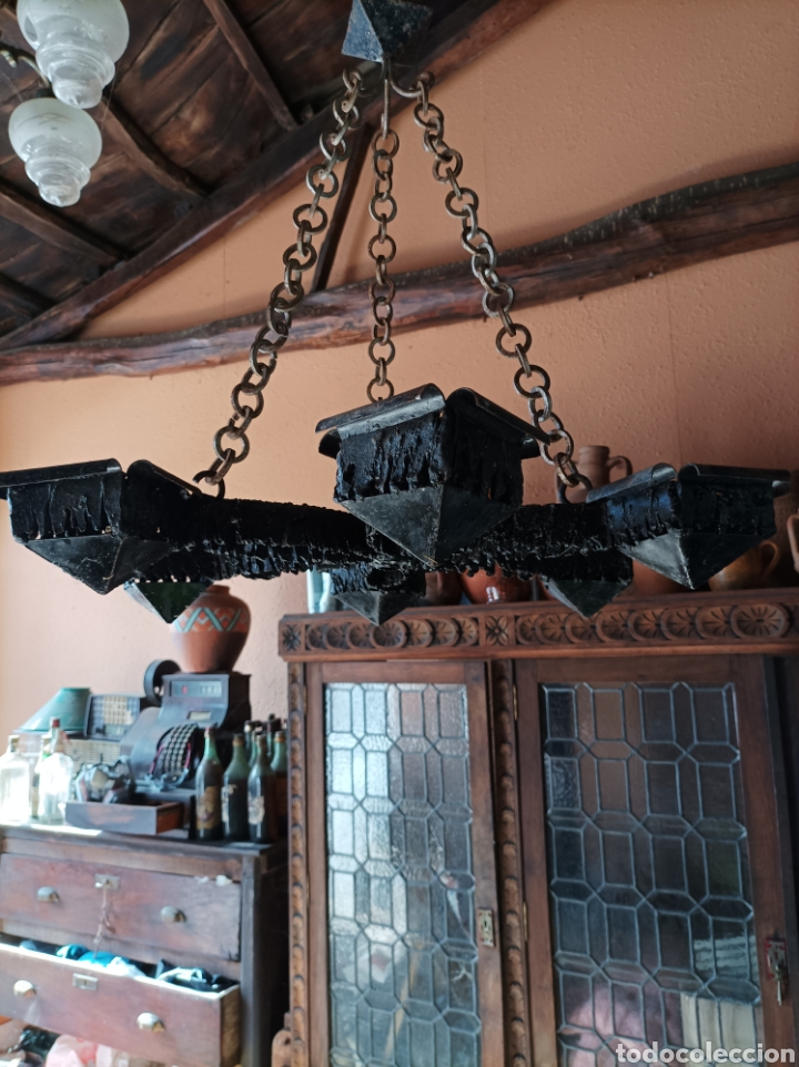 Antig&uuml;edades: Lampara G&oacute;tica Artesanal - Foto 3