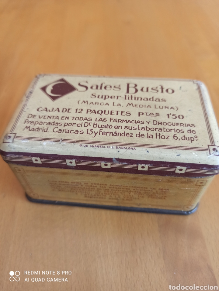 Antig&uuml;edades: Caja de sales busto - Foto 3