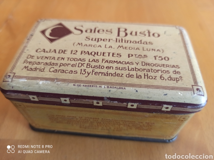 Antig&uuml;edades: Caja de sales busto - Foto 7