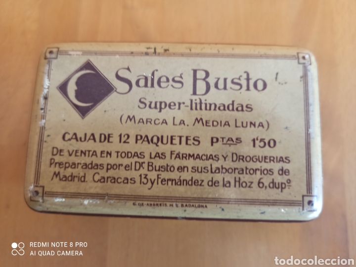 Antig&uuml;edades: Caja de sales busto - Foto 1