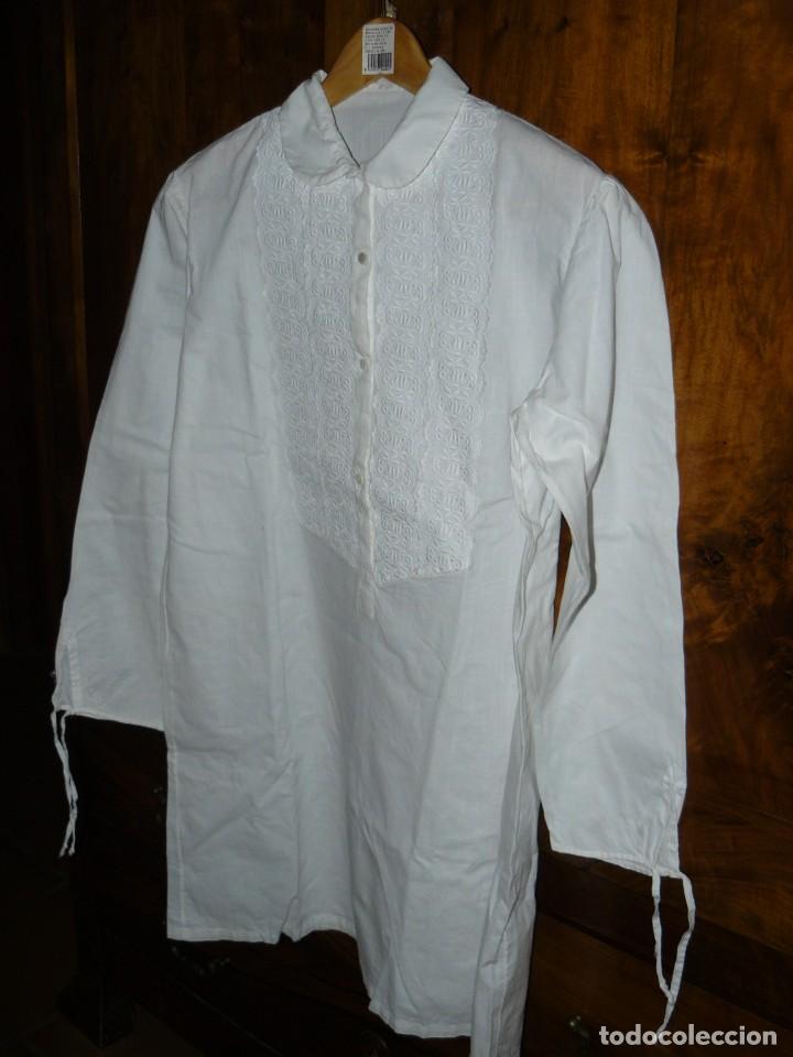 Antig&uuml;edades: ANTIGUA CAMISA DE DORMIR DE ALGOD&Oacute;N - Foto 3