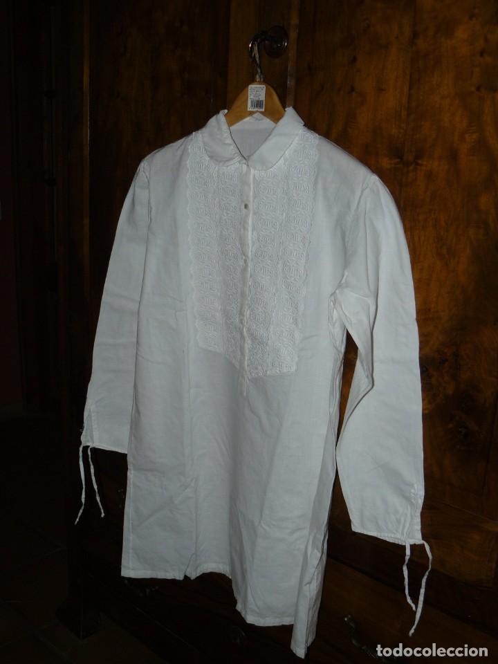 Antig&uuml;edades: ANTIGUA CAMISA DE DORMIR DE ALGOD&Oacute;N - Foto 4