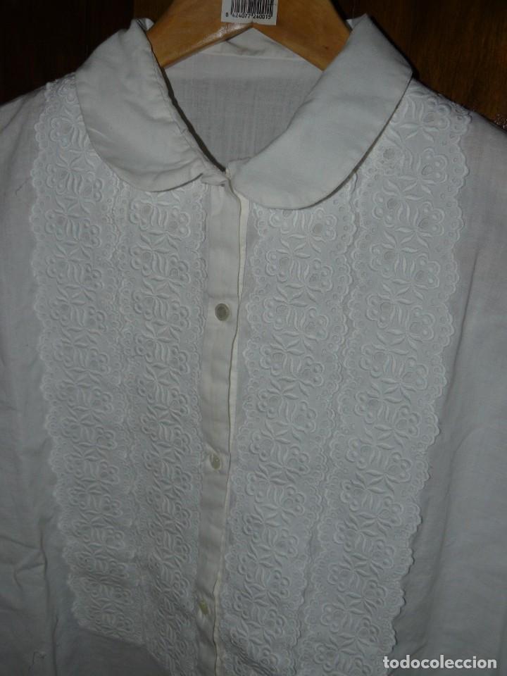 Antig&uuml;edades: ANTIGUA CAMISA DE DORMIR DE ALGOD&Oacute;N - Foto 5