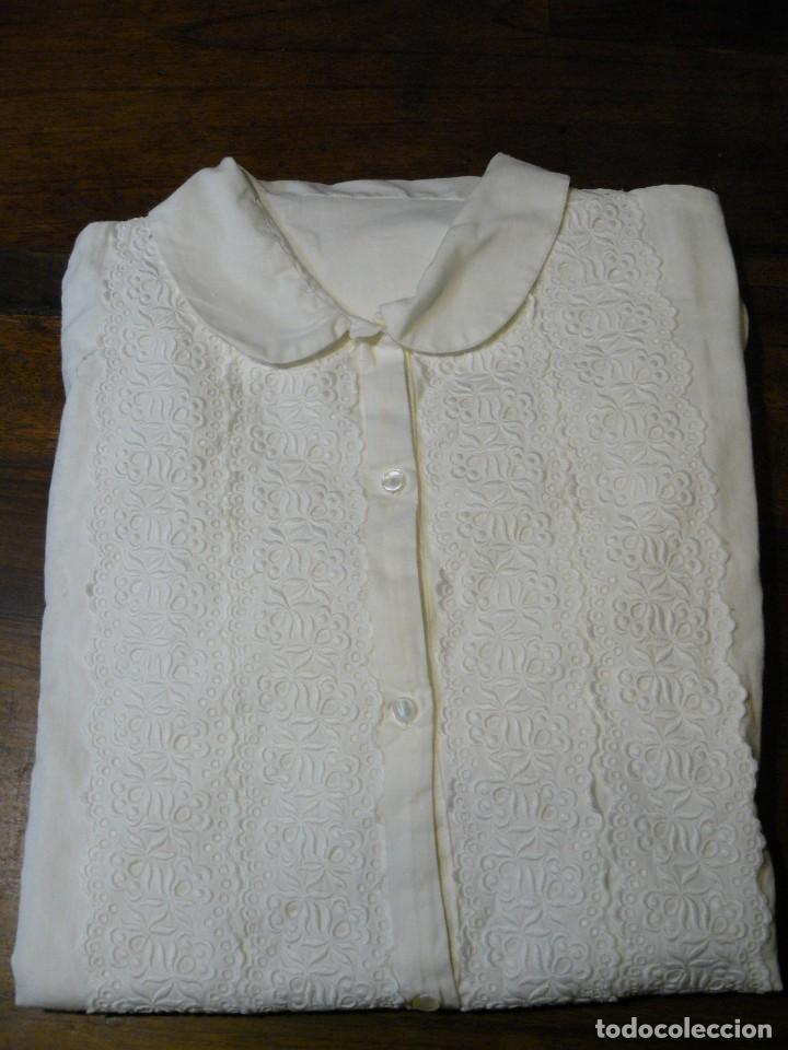 Antig&uuml;edades: ANTIGUA CAMISA DE DORMIR DE ALGOD&Oacute;N - Foto 8