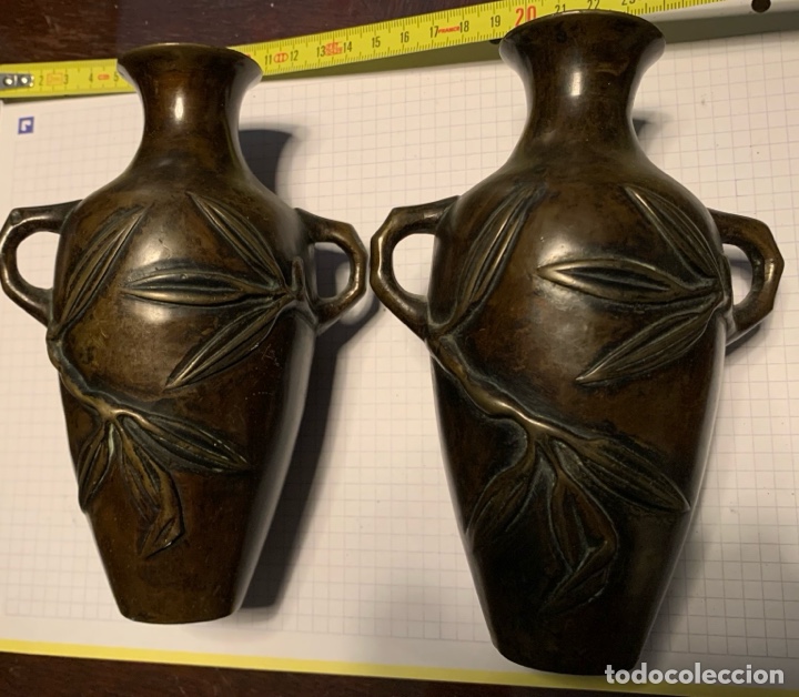 Antig&uuml;edades: Jarrones de bronce (2unidades) - Foto 3