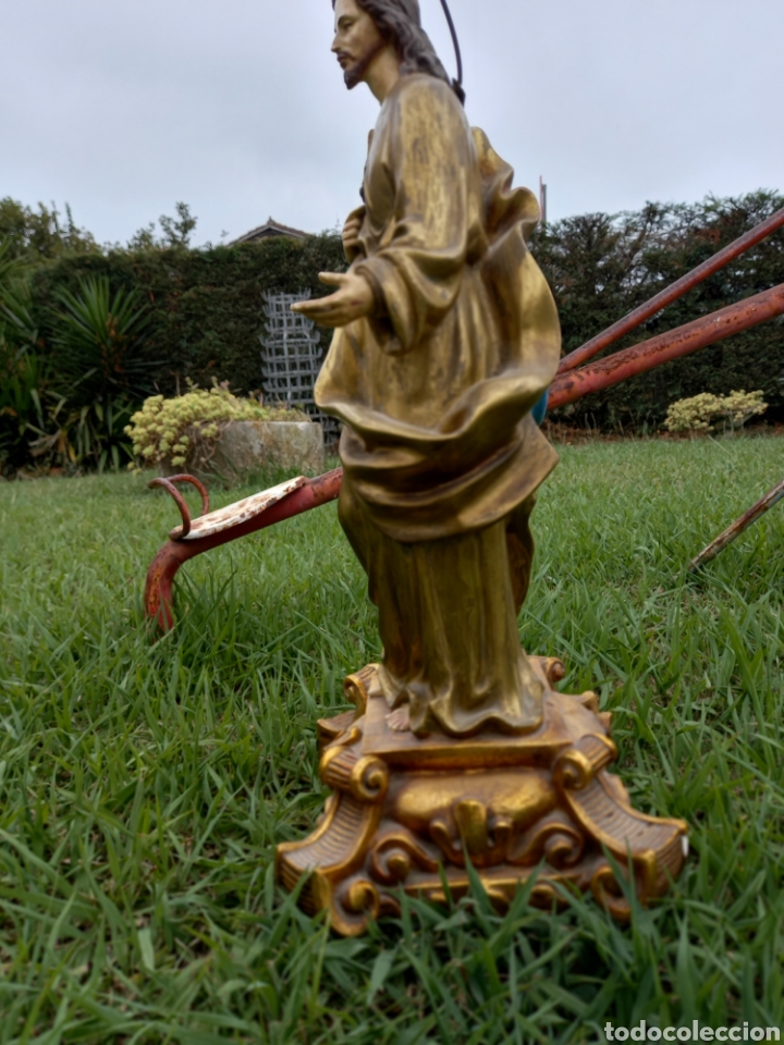 Antig&uuml;edades: Sagrado corazon escayola - Foto 3