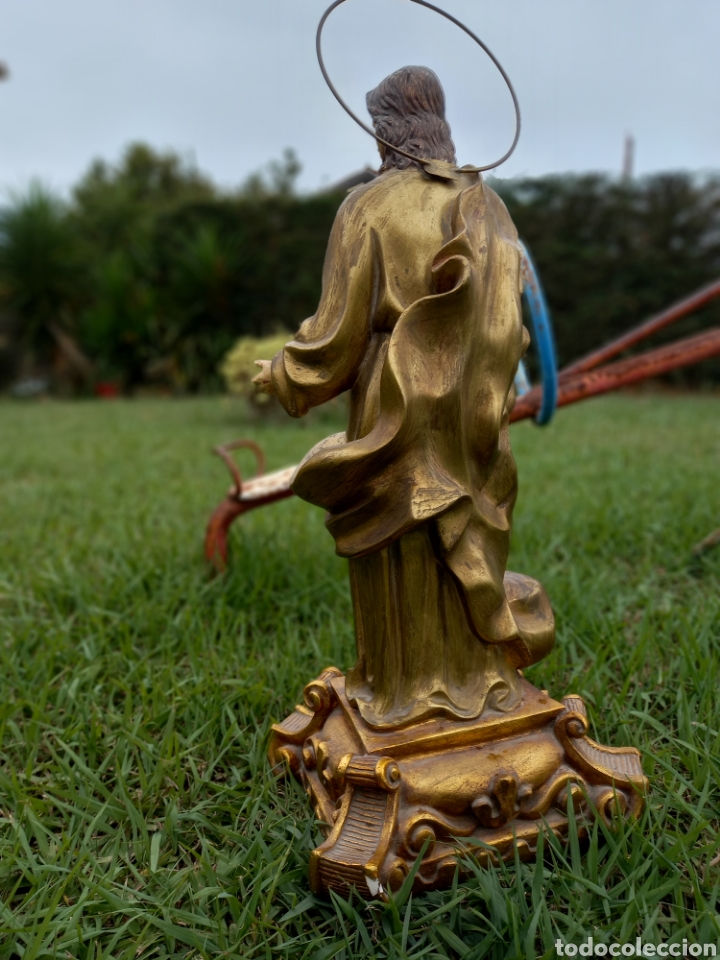Antig&uuml;edades: Sagrado corazon escayola - Foto 4