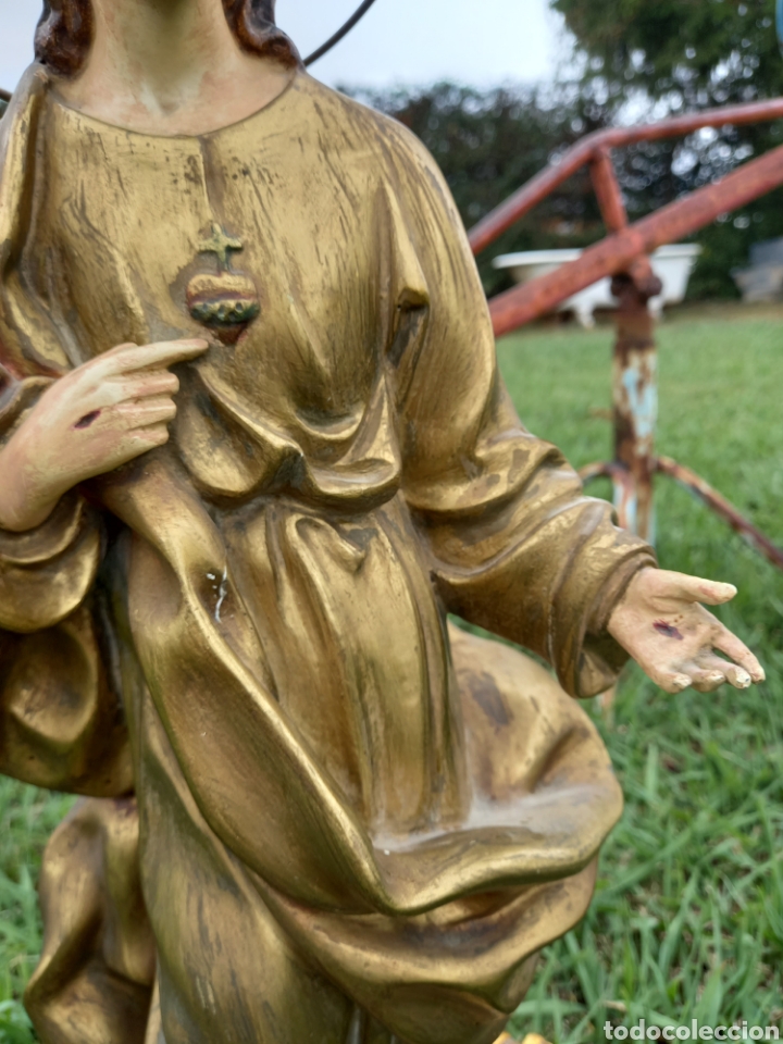 Antig&uuml;edades: Sagrado corazon escayola - Foto 10