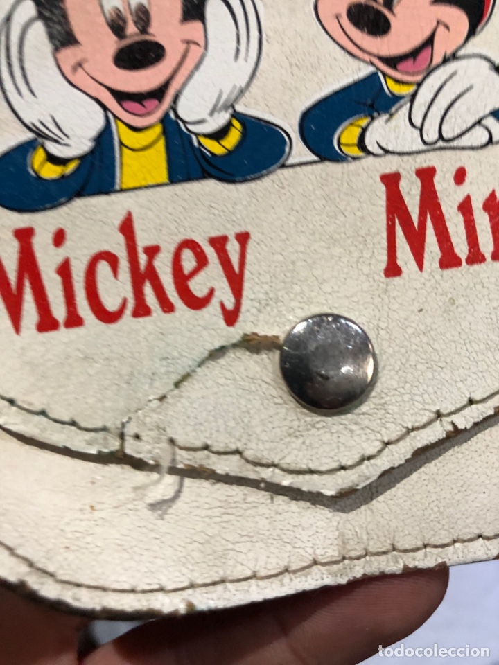 Antigüedades: Antiguo bolso de niños de cuero Mickey y minnie . Ver fotos - Foto 6 - 287621828