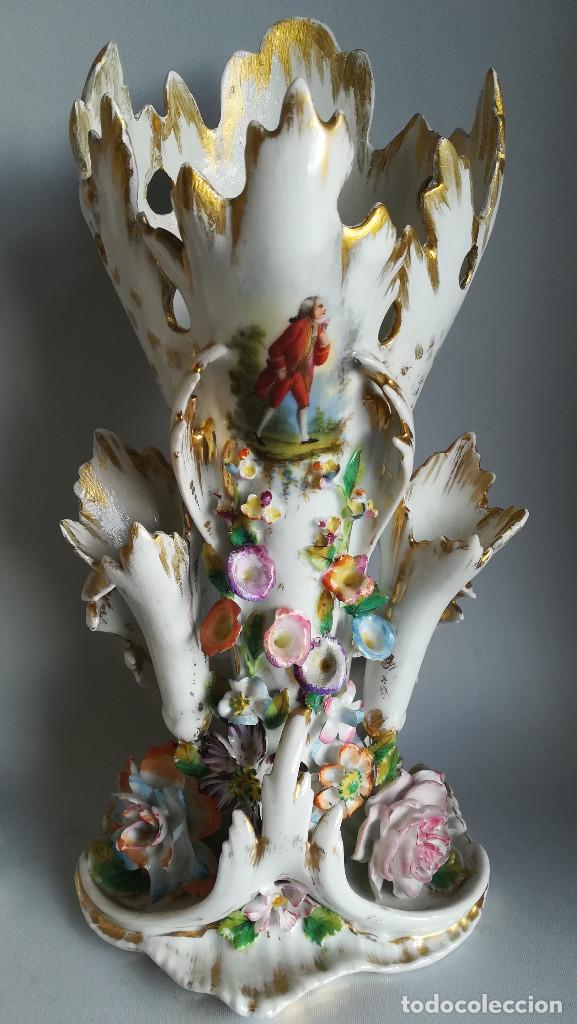Antig&uuml;edades: JARRONES VIEJO PARIS SIGLO XIX - Foto 4