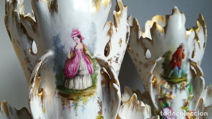 Antig&uuml;edades: JARRONES VIEJO PARIS SIGLO XIX - Foto 3
