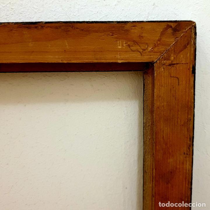 marco de madera marrón. 47 x 37 cm. para lienzo - Compra venta en  todocoleccion
