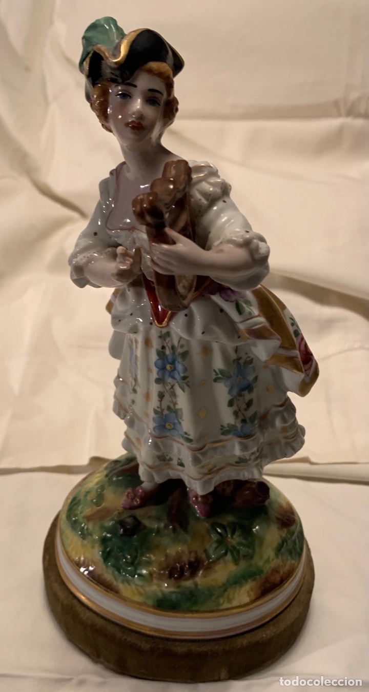 Antig&uuml;edades: Porcelana antigua (arpa) - Foto 1