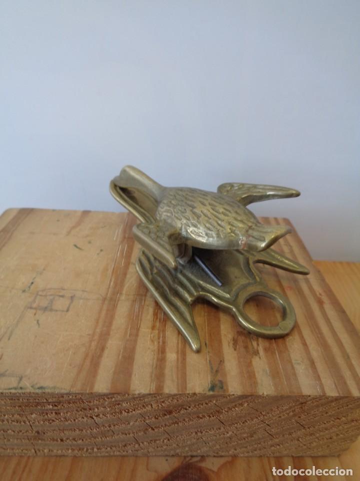 Antig&uuml;edades: &iexcl;&iexcl; PATO VOLANDO. - BRONCE. Pinza de DOCUMENTOS. !! - Foto 11