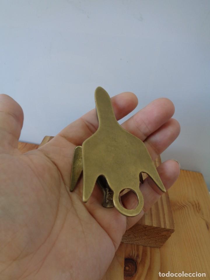 Antig&uuml;edades: &iexcl;&iexcl; PATO VOLANDO. - BRONCE. Pinza de DOCUMENTOS. !! - Foto 13