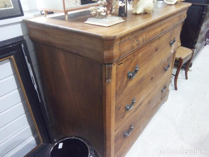 Antig&uuml;edades: C&Oacute;MODA CAJONERA DE NOGAL - Foto 5