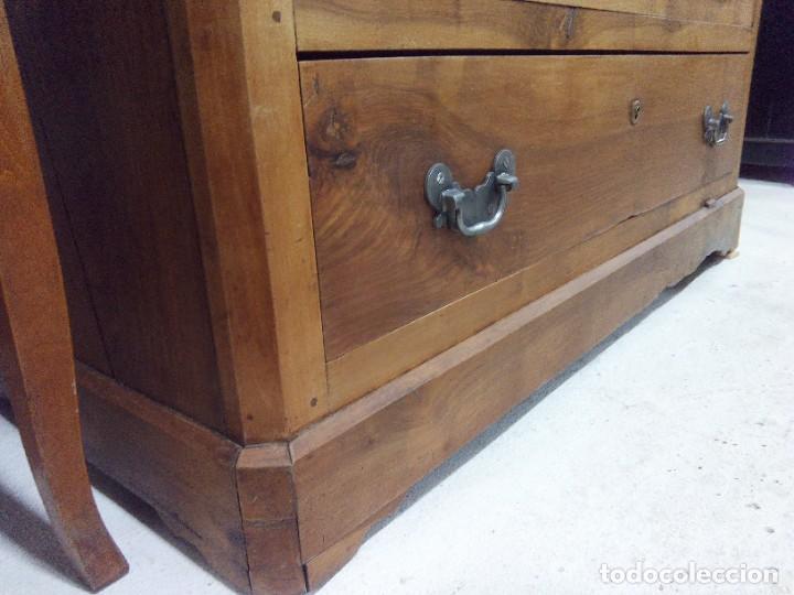 Antig&uuml;edades: C&Oacute;MODA CAJONERA DE NOGAL - Foto 12