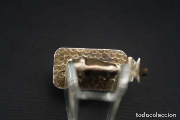 Antig&uuml;edades: Antigua Figura Vaca de Plata - Foto 3