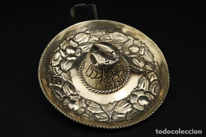 Antig&uuml;edades: Antiguo Sombrero de Plata Mexico - Foto 4
