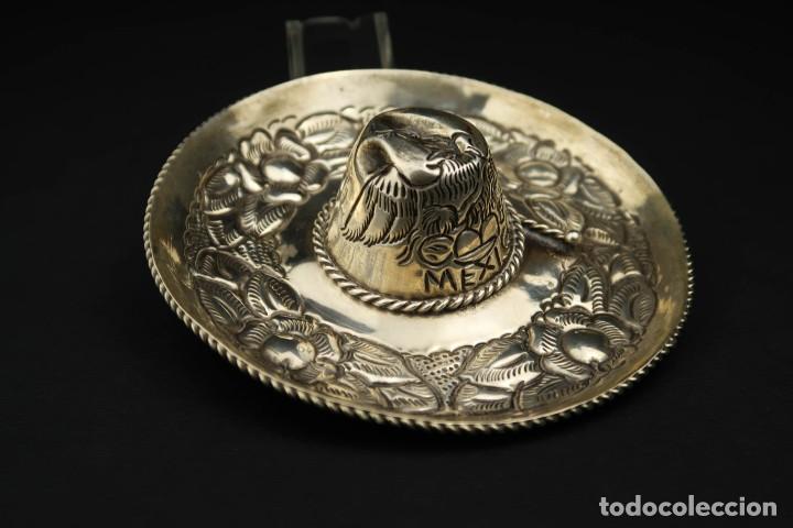 Antig&uuml;edades: Antiguo Sombrero de Plata Mexico - Foto 5