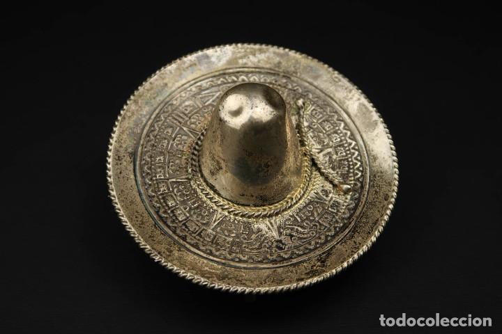 Antig&uuml;edades: Antiguo Sombrero de Plata Mexico - Foto 3