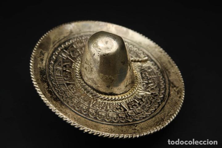 Antig&uuml;edades: Antiguo Sombrero de Plata Mexico - Foto 4