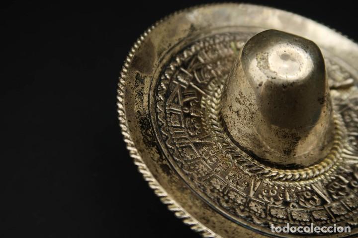 Antig&uuml;edades: Antiguo Sombrero de Plata Mexico - Foto 5