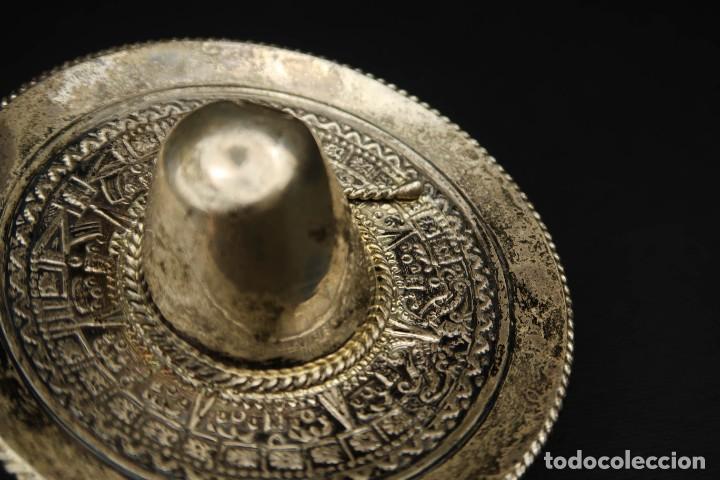 Antig&uuml;edades: Antiguo Sombrero de Plata Mexico - Foto 6