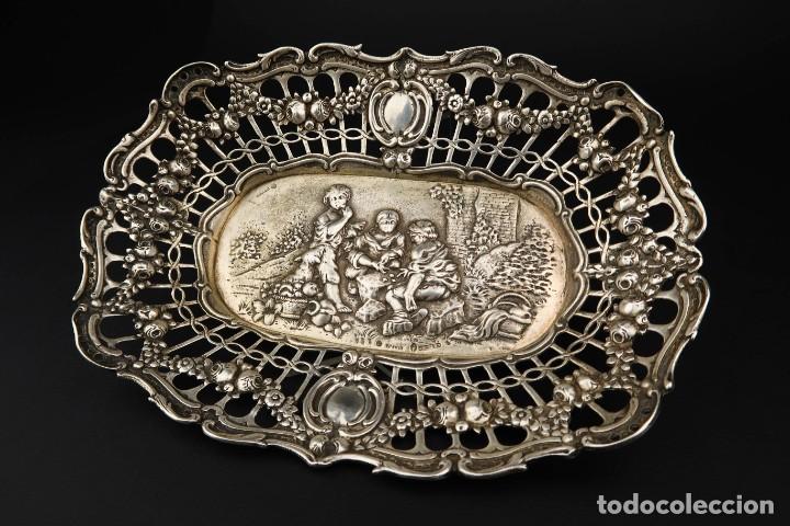 Antig&uuml;edades: Antigua Bandeja de Plata - Foto 1