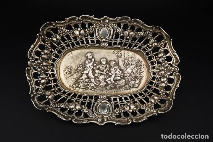 Antig&uuml;edades: Antigua Bandeja de Plata - Foto 4