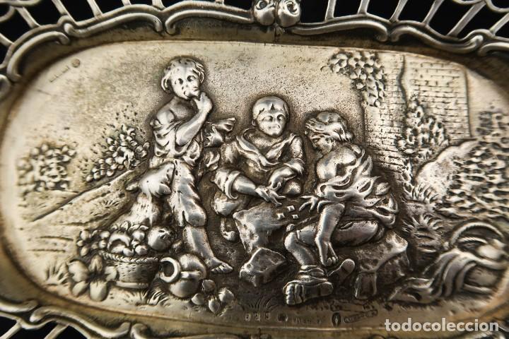 Antig&uuml;edades: Antigua Bandeja de Plata - Foto 7