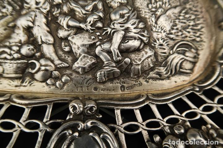 Antig&uuml;edades: Antigua Bandeja de Plata - Foto 8