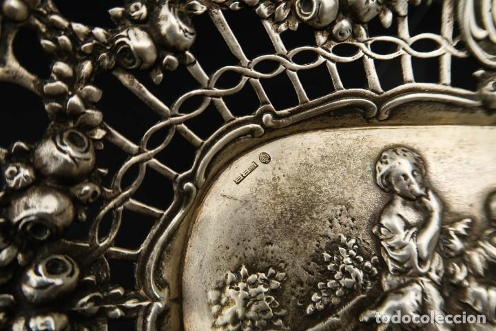 Antig&uuml;edades: Antigua Bandeja de Plata - Foto 9